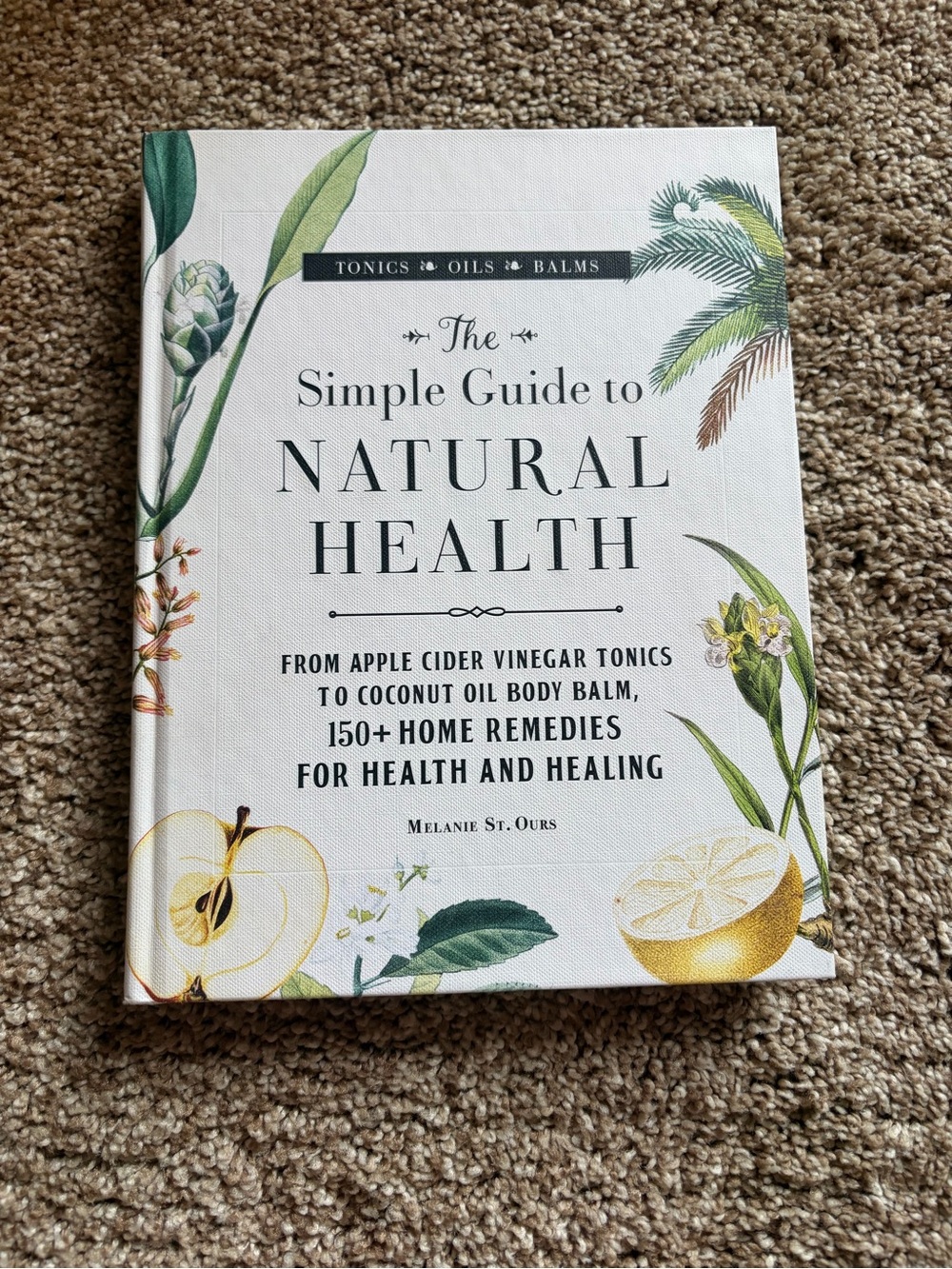 The Simple Guide to Natural Health - White Botanical Cover